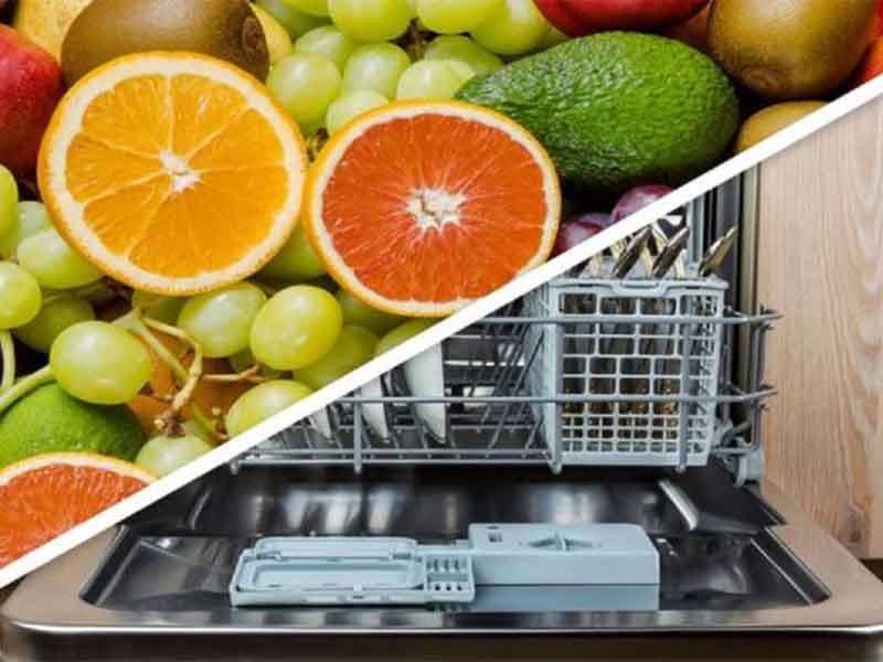شستن میوه و سبزی در ماشین ظرفشویی